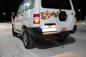Силовой задний бампер на УАЗ Патриот с 2015г "Партизан"