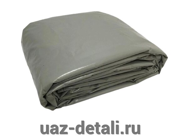 Тент ГАЗель-3302 нового образца (500 грамм, серый) 8 овальных люверсов от компании УАЗ Детали - магазин запчастей и тюнинга на УАЗ - фото 1