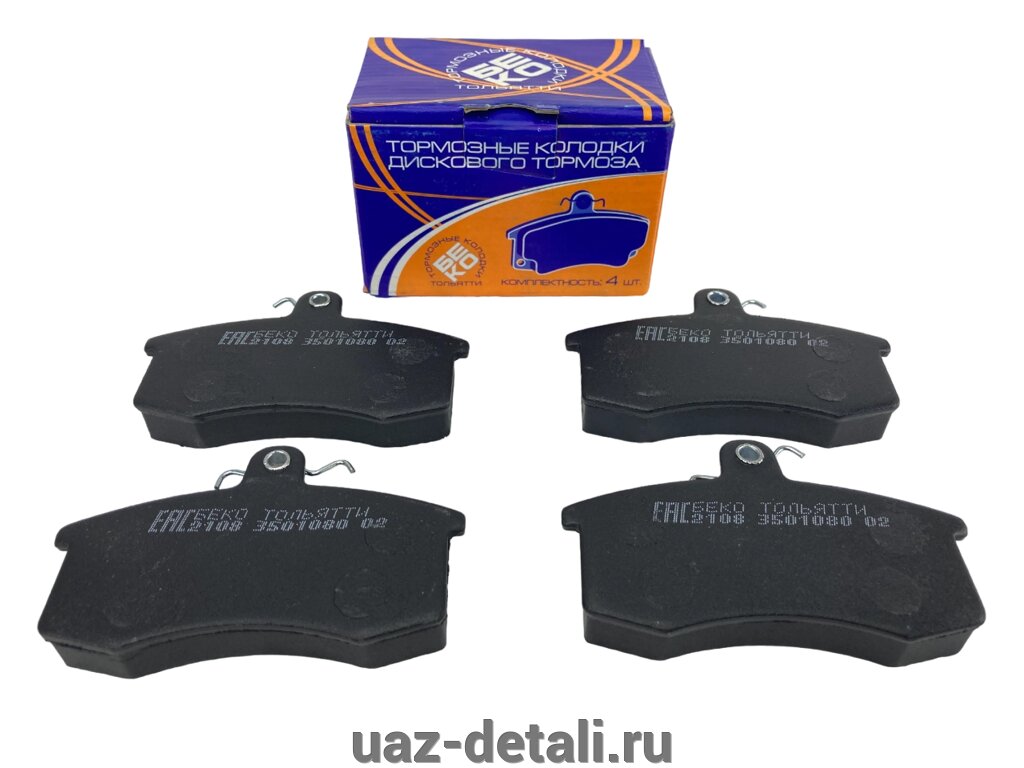 Тормозные колодки дискового тормоза ВАЗ 2108-2115 LADA от компании УАЗ Детали - магазин запчастей и тюнинга на УАЗ - фото 1