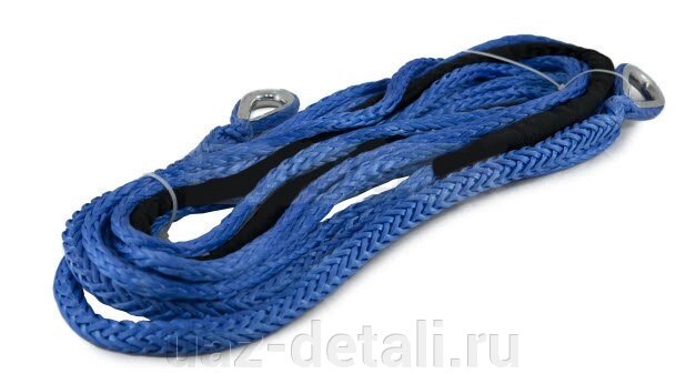 Трос для лебедки синтетический 10мм*28 метров (синий) от компании УАЗ Детали - магазин запчастей и тюнинга на УАЗ - фото 1
