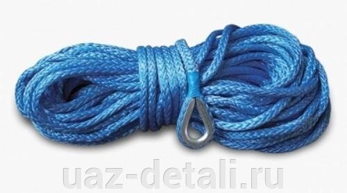 Трос для лебедки синтетический 12мм*28 метров (синий) от компании УАЗ Детали - магазин запчастей и тюнинга на УАЗ - фото 1