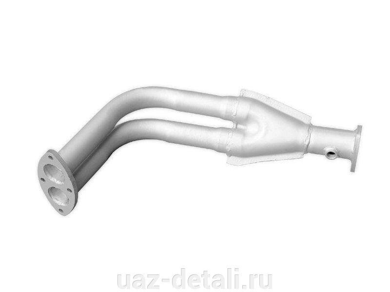 Труба приемная глушителя УАЗ Патриот с ЗМЗ-409 (под датчик) от компании УАЗ Детали - магазин запчастей и тюнинга на УАЗ - фото 1