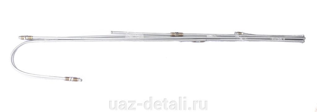 Трубка топливная УАЗ 452 комплект 6 шт. (сталь) от компании УАЗ Детали - магазин запчастей и тюнинга на УАЗ - фото 1