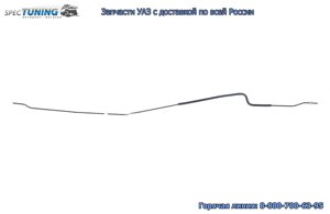 Трубка тормозная от заднего верхнего шланга УАЗ Патриот к регулятору давления (с 2017г.)