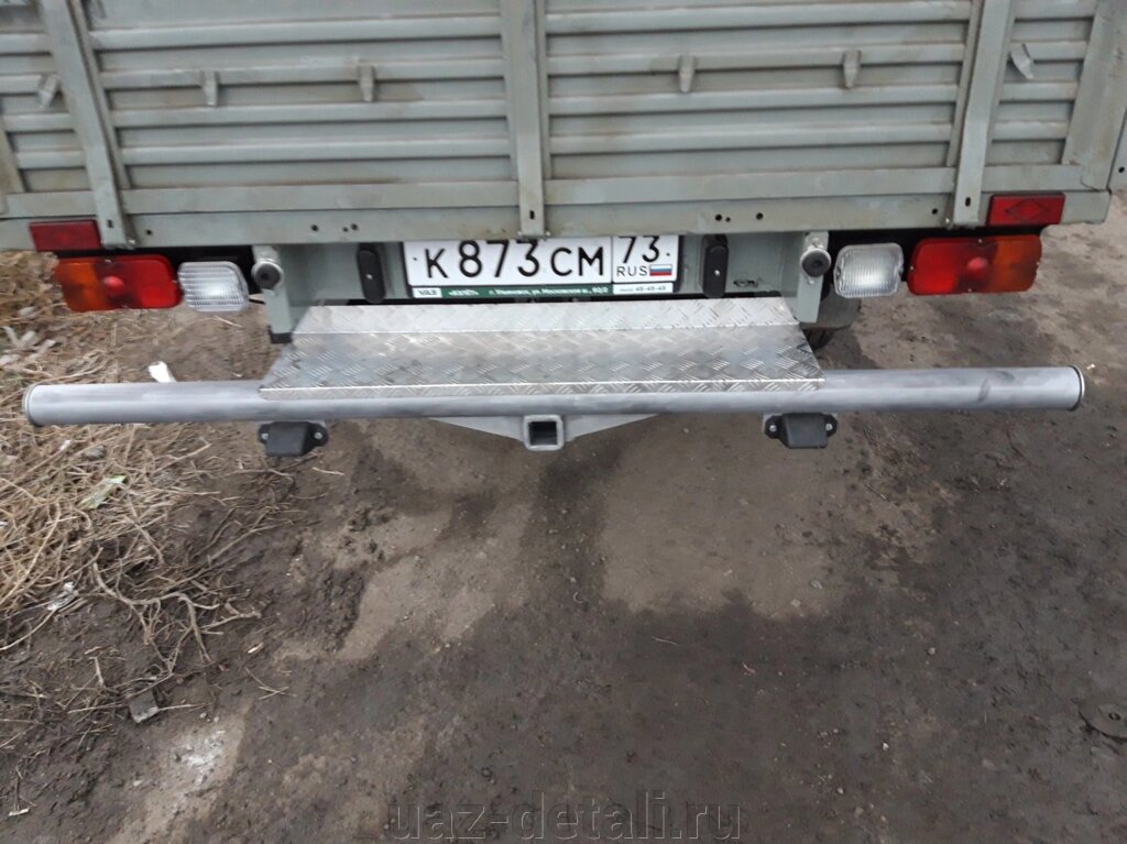 Задняя защита УАЗ Профи (с алюмин площадкой) от компании УАЗ Детали - магазин запчастей и тюнинга на УАЗ - фото 1