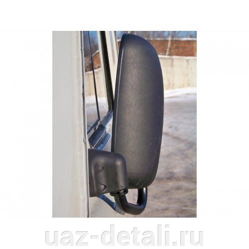 Зеркало УАЗ 452 (пластиковое) нового образца левое "ИНТЕХ" ИТ2.235.145 от компании УАЗ Детали - магазин запчастей и тюнинга на УАЗ - фото 1