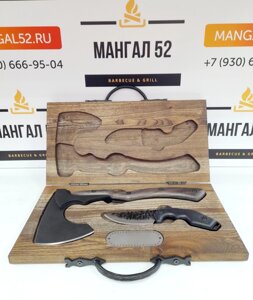 Набор Настоящему мужчине, топор+нож в Нижегородской области от компании Магазин товаров для готовки на огне Мангал 52