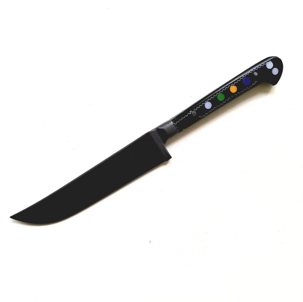 Узбекский нож – Пчак чирчик. Рукоятка оргстекло, гарда олово (11-12 см) от компании Магазин товаров для готовки на огне Мангал 52 - фото 1