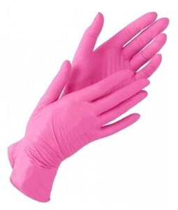 Перчатки нитриловые Nitrile XS (розовые), 100 шт (50 пар)