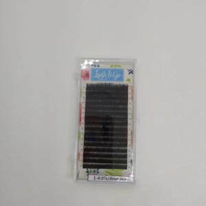 Черные ресницы Lash&Go 0,07/L/10 mm new (16 линий)