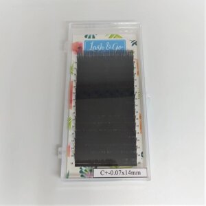 Черные ресницы Lash&Go 0,07/C+/14 mm (16 линий)