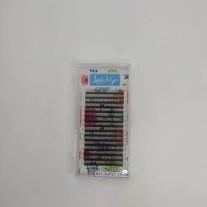 Черные ресницы Lash&Go микс 3D 0,07/С/7-14 mm (16 линий)