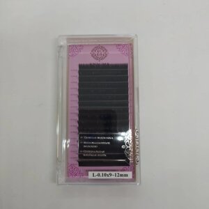 Черные ресницы Enigma микс 0,10/L/9-12 mm (16 линий)