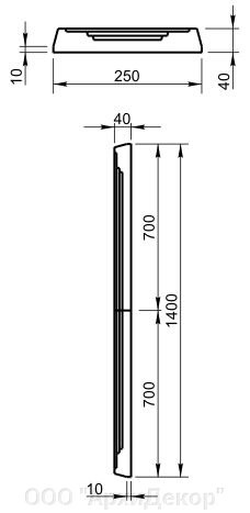 Филенка Вландо , ФЛ-11.250, 250хх1400 мм (ШхВ), архитектурный бетон от компании ООО "АрхиДекор" - фото 1