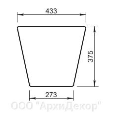 Замковый камень Вландо , ЗК-05.375, 375х100х мм (Высота х Вылет х Длина), архитектурный бетон, для фасадного декора от компании ООО "АрхиДекор" - фото 1