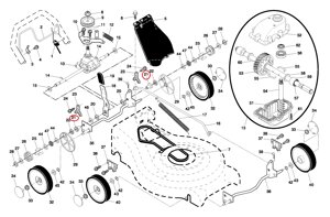 Подшипник газонокосилки Husqvarna R52/R52S