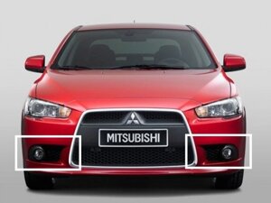 Противотуманные фары Mitsubishi Lancer X (2011-) с проводами и кнопкой