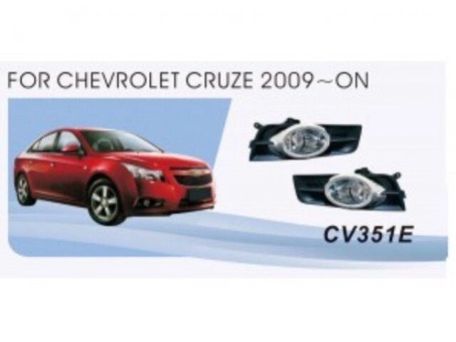 Противотуманные фары  Chevrolet Cruze (2009-13) от компании АВТО-СТАЙЛ - фото 1