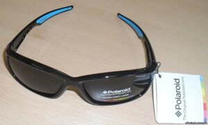 Очки детские поляризационные Полароид, темные линзы UltraSight IX Polaroid, черная оправа, Polaroid P0425A