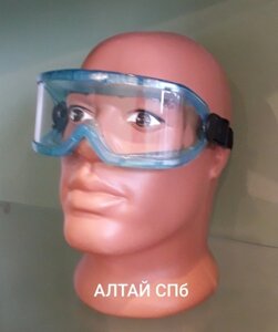 Очки закрытые защитные Панорама, линза прозрачная, поликарбонат