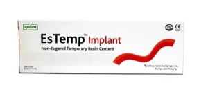 ЭсТемп имплант ( EsTemp implant ) 8г х 1шпр., цемент для врем. фиксации коронок на имплант