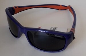 Очки детские Polaroid PLD8000/S T19 (4-7) поляризационные, темные линзы синяя оправа нерег/дужки