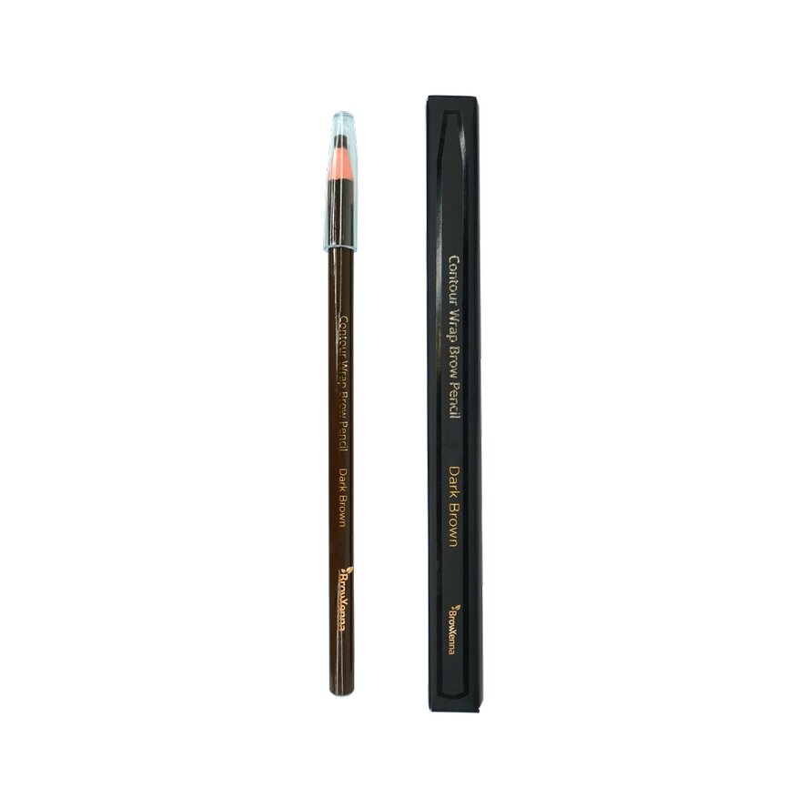 Контурный карандаш не требующий заточки #01 Ebony/Черный, BrowXenna от компании Lucky Master - фото 1