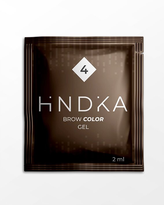 Оттеночный гель-уход на основе прямых пигментов Hindika Brow Color, 2 мл ##от компании## Lucky Master - ##фото## 1