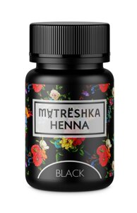 Хна (цвет - Black, 30 капсул) для бровей Matreshka