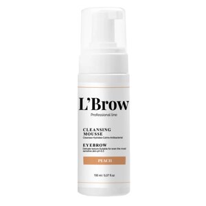 Очищающий мусс-пенка для бровей L`Brow 150 мл (Персик)