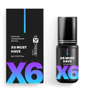 Клей для наращивания ресниц Extreme Look "X6", 3 мл, СРОК ДО 11.2023г