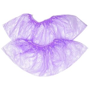 Бахилы полиэтиленовые Фиолетовые (упаковка 35 пар)