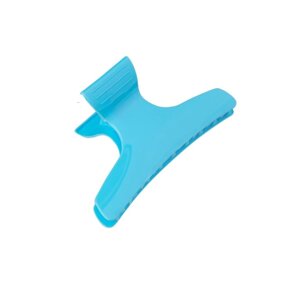 Зажимы для волос пластиковый, бабочка ZB-03, 9 см (голубой)