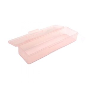 Пластиковый контейнер прямоугольный (малый) PKP-02 прозрачно-розовый, TNL