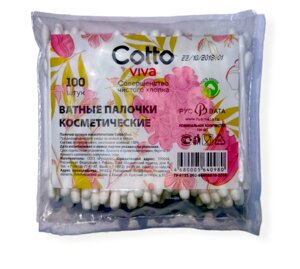 Ватные палочки косметические Cotto Viva 100 шт