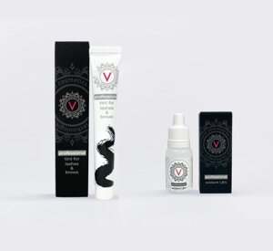 Набор: Краска VELVET (разные цвета) + Оксид 1,8% VELVET 10мл - 04 Natural Brown