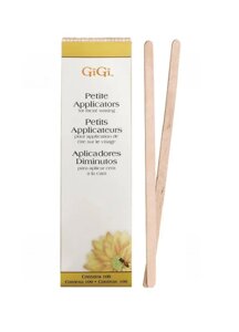 Шпатель (мини) деревянный закругленный для нанесения воска Spatula Petite, GiGi, 100 шт