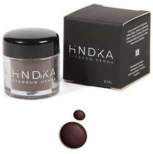 Хна натуральная для бровей и ресниц Deep brown (Глубокий коричневый), HINDIKA