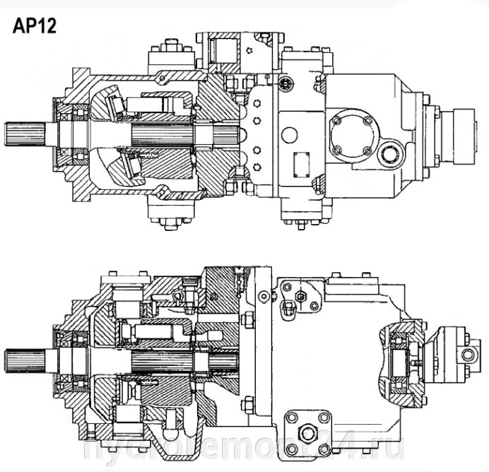 Гидронасос Caterpillar (CAT) AP 12 от компании Ремонтно-механическое предприятие ООО «Гермес» - фото 1