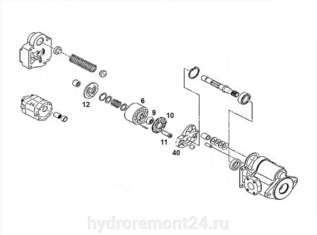 Гидронасос Nachi PVD-0B-18P от компании Ремонтно-механическое предприятие ООО «Гермес» - фото 1