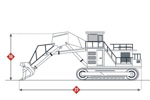 Ремонт карьерного экскаватора Komatsu PC1600-1