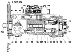 Гидронасос Liebherr LPVD 064