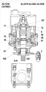 Гидронасос Caterpillar (CAT) 3G-7230