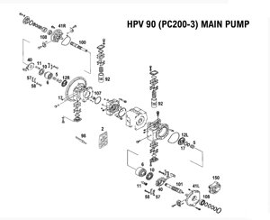 Гидронасос Komatsu 708-25-01064