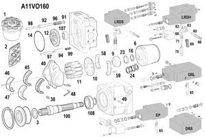 Ремонт гидронасоса Bosch Rexroth (Рексрот) A11VO160; A11VLO160