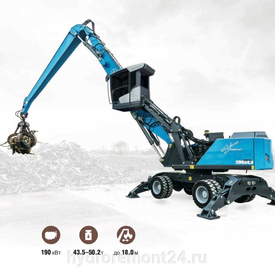 Ремонт экскаватора TEREX-FUCHS MHL 360F от компании Ремонтно-механическое предприятие ООО «Гермес» - фото 1