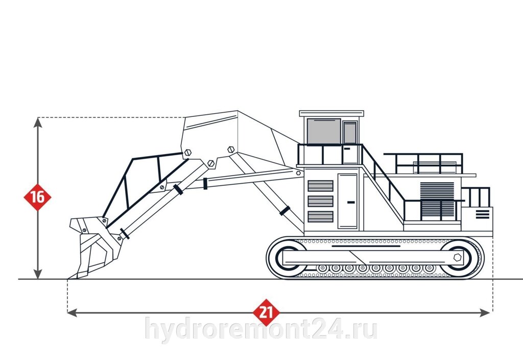 Ремонт гидравлики экскаватора Komatsu PC750SE-6 от компании Ремонтно-механическое предприятие ООО «Гермес» - фото 1