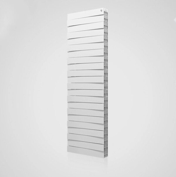 Биметаллический вертикальный дизайн-радиатор PIANOFORTE TOWER Bianco Traffico (белый), 22 секции - интернет магазин