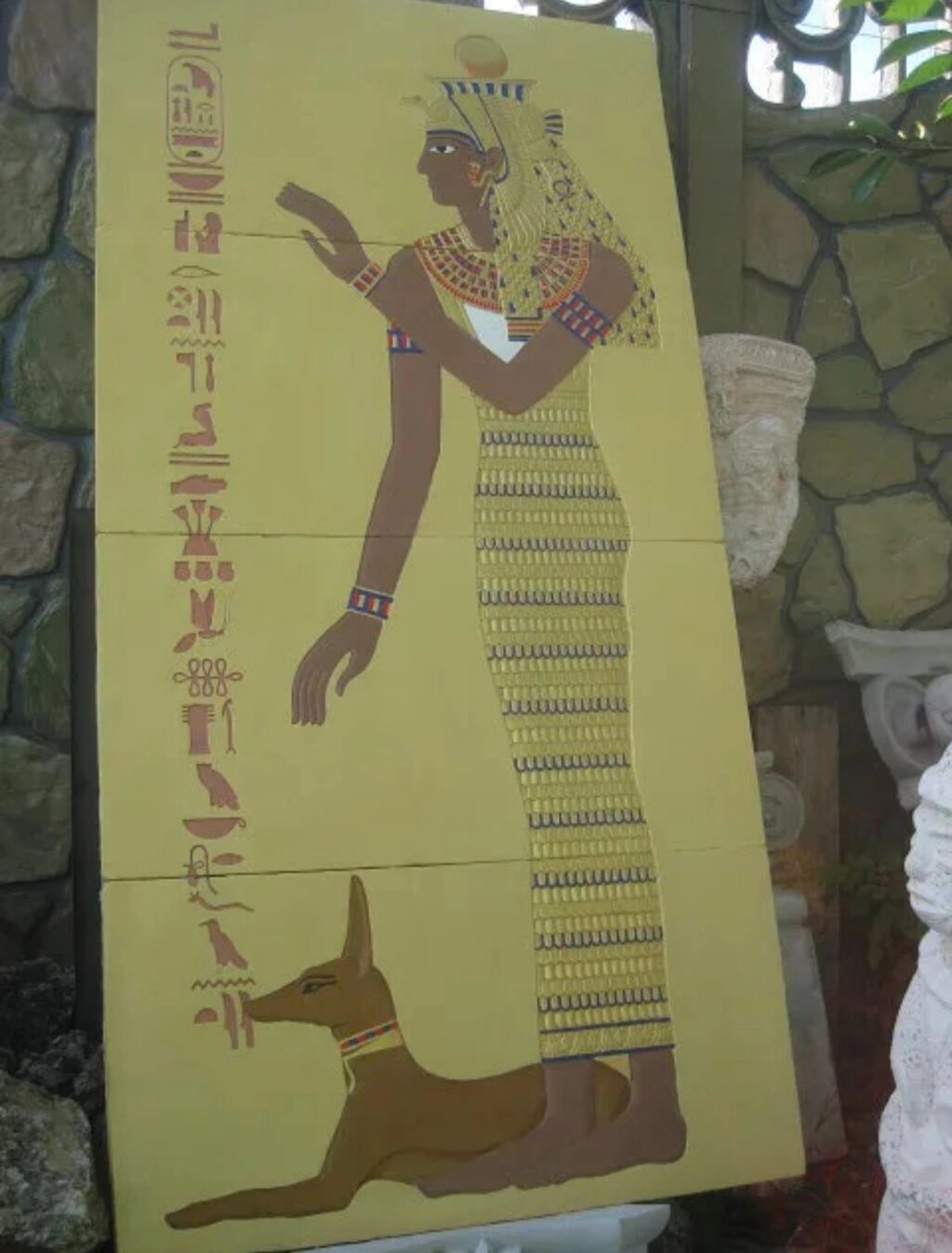 Барельеф, фреска египетской тематики Клеопатра. от компании КЭУ - фото 1