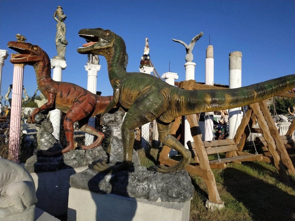 Фигура садовая бетонная - Динозавр - в Москве и Краснодаре. Арт. 18 от компании КЭУ - фото 1